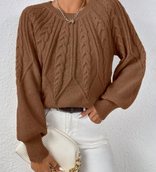 Pull Elsie - Classique en maille torsadée pour femme