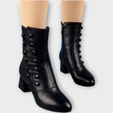 Bottines élégantes à talons moyens