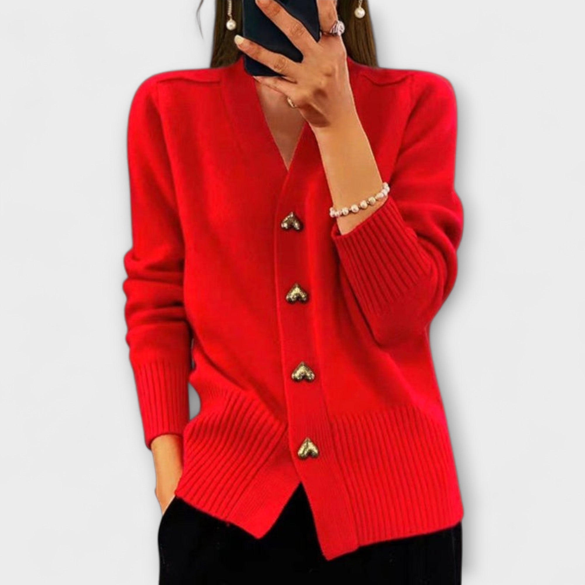 Marij – Pull col V femme style vintage