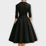 Celene – Robe midi élégante en satin