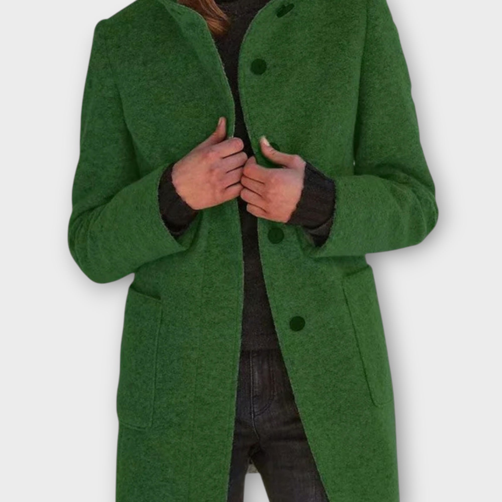 Selena – Manteau mi-long intemporel boutonné