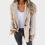 Ella – Blazer tailleur élégant à bouton unique