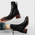 Bottines classiques à fermeture éclair latérale et talon bloc