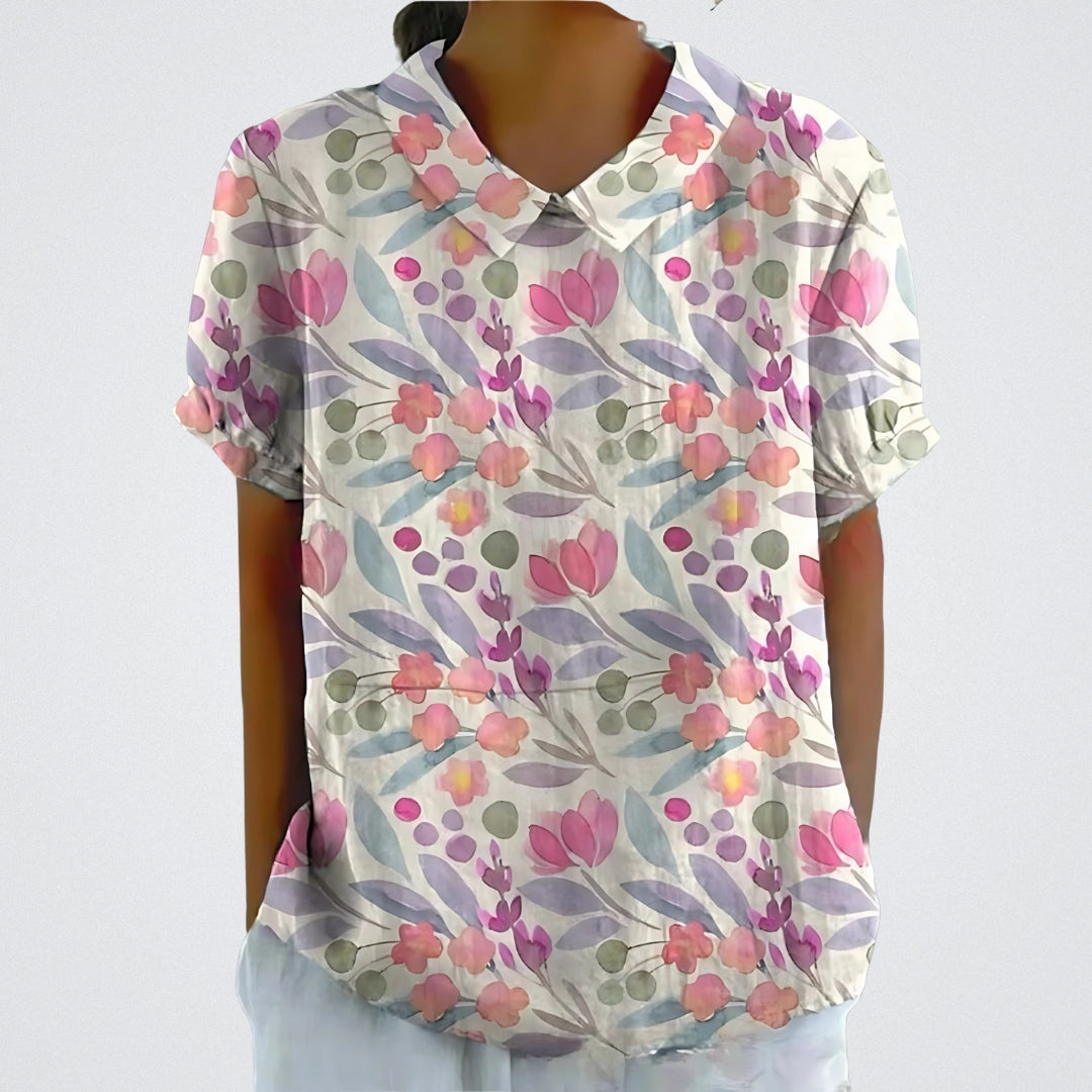 Blouse à fleurs
