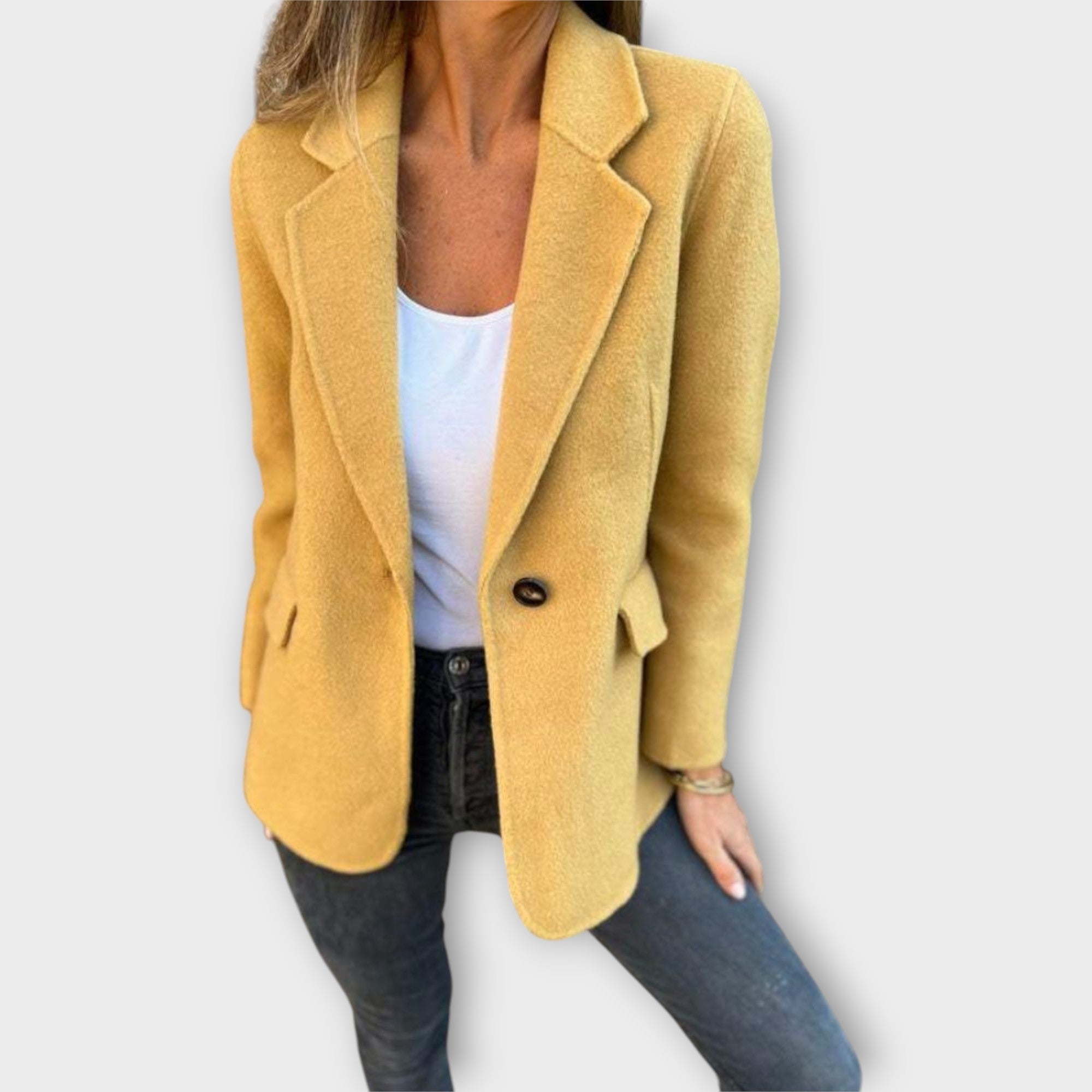 Ella – Blazer tailleur élégant à bouton unique
