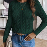 Pull Emery en maille torsadée confortable 