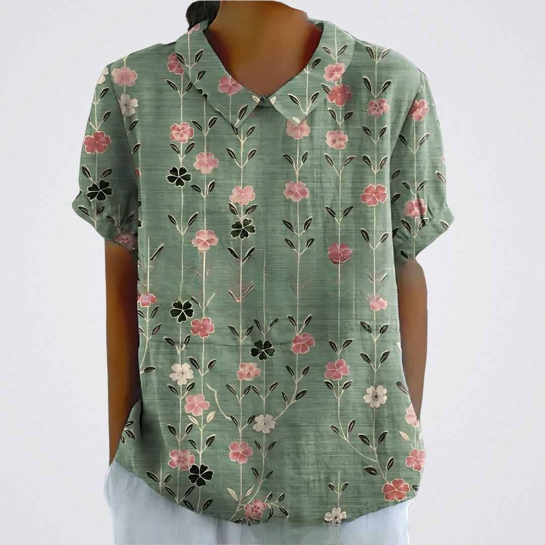 Blouse à fleurs