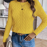 Pull Emery en maille torsadée confortable 