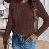 Pull Emery en maille torsadée confortable 