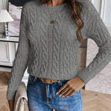 Pull Emery en maille torsadée confortable 