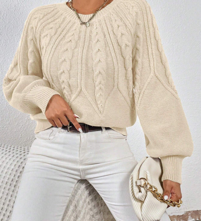 Pull Elsie - Classique en maille torsadée pour femme