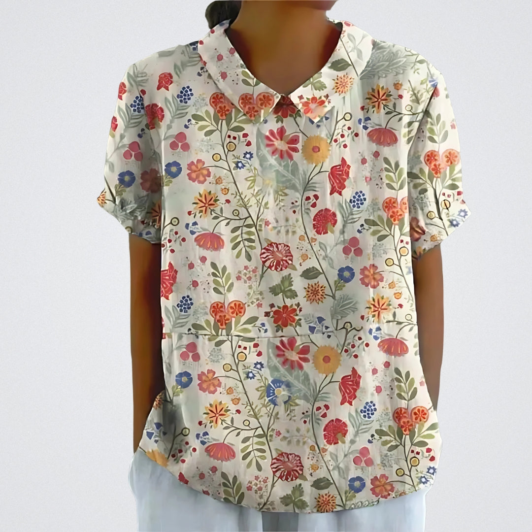 Blouse à fleurs