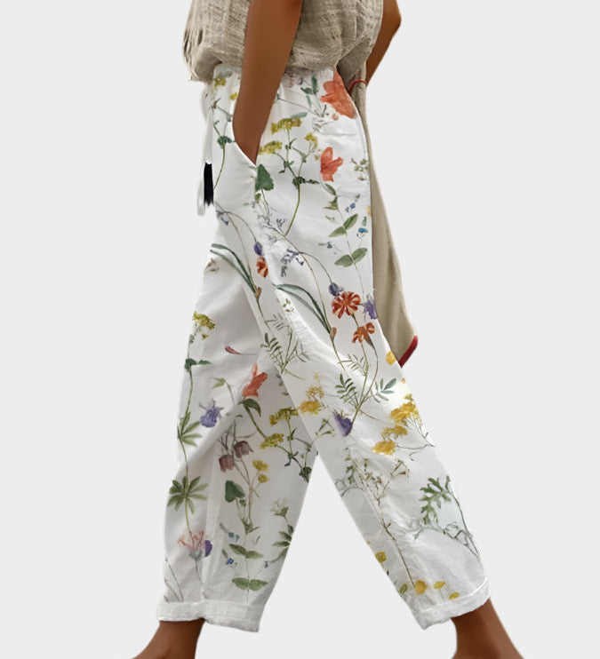 Pantalon décontracté imprimé