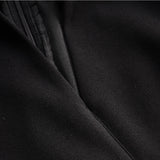 Kate | Robe noire raffinée avec ceinture et col mandarin