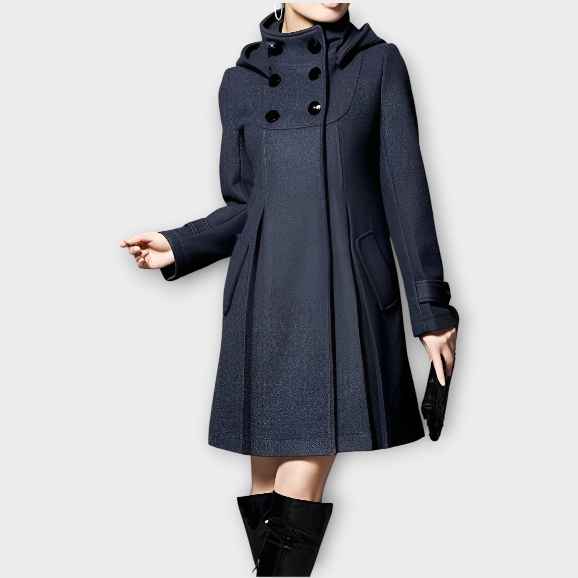 Manteau évasé élégant à double boutonnage – Kahe Reaga Talvemantel 