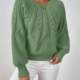 Pull Elsie - Classique en maille torsadée pour femme