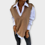 Gilet en maille à col en V 