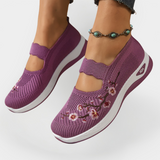 Chaussures orthopédiques à broderie florale