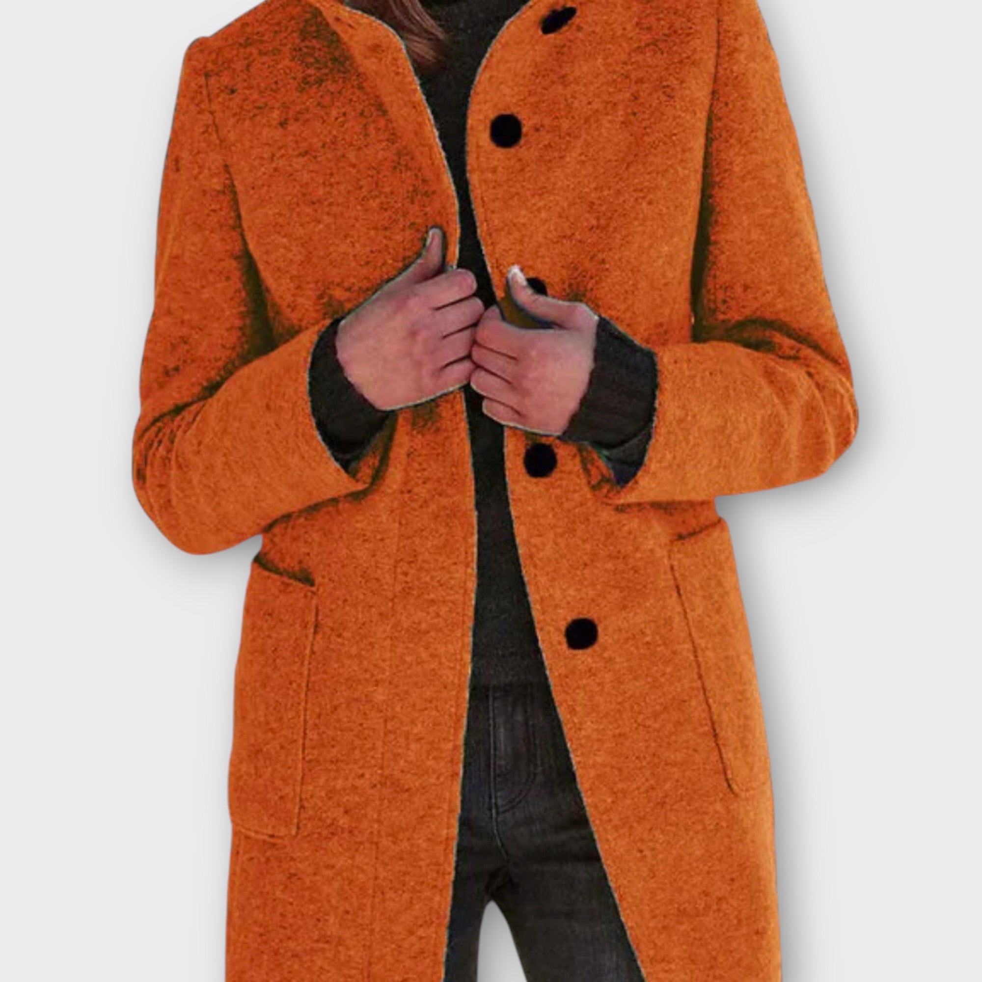 Selena – Manteau mi-long intemporel boutonné