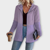 Gilet à capuche zippé texturé 