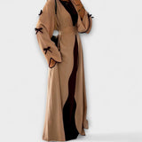 Maeve – Ensemble robe et cardigan à détails rayés