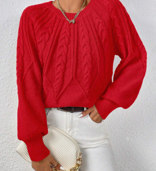 Pull Elsie - Classique en maille torsadée pour femme