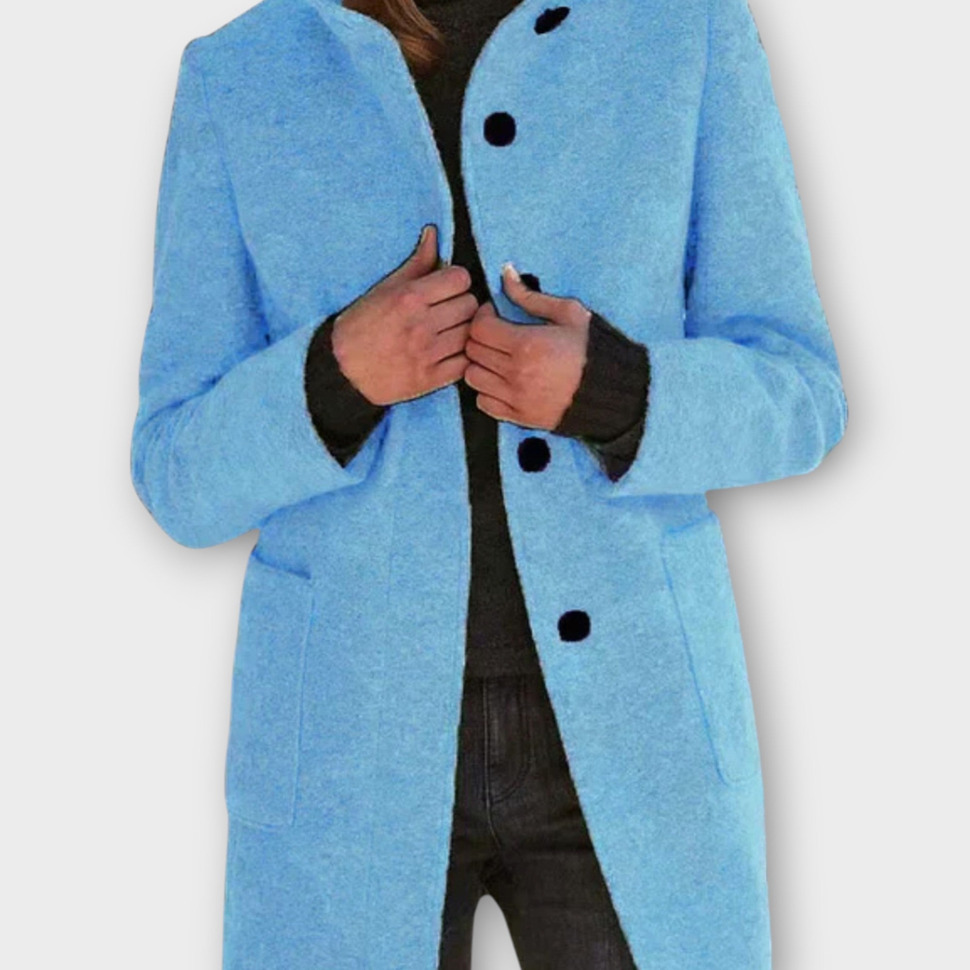 Selena – Manteau mi-long intemporel boutonné