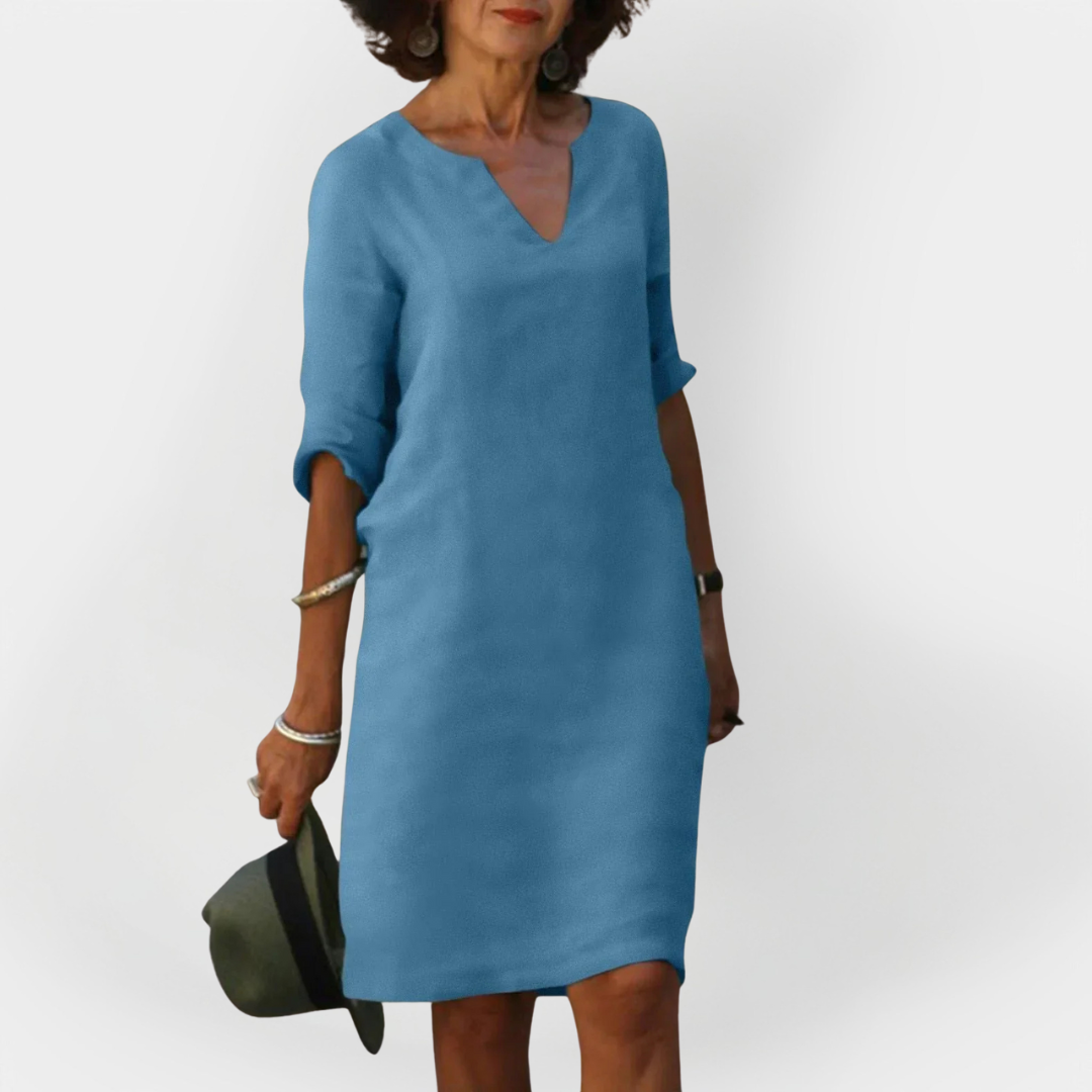 Robe de tous les jours à col en V