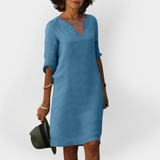 Robe de tous les jours à col en V