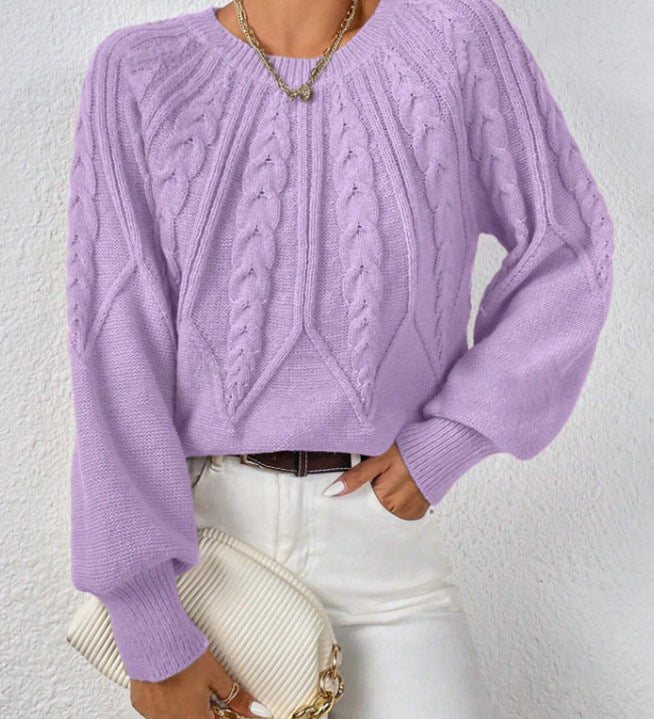 Pull Elsie - Classique en maille torsadée pour femme