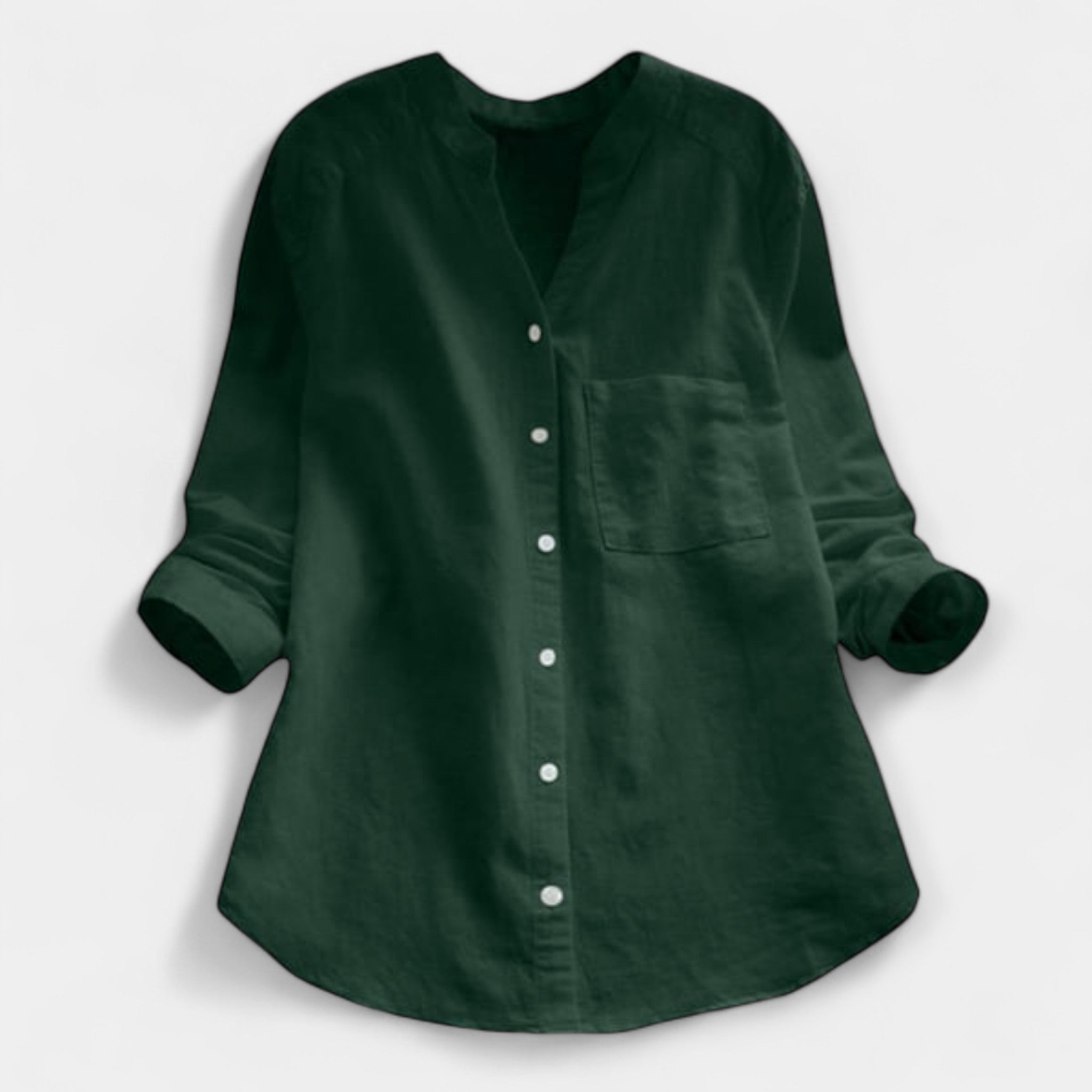 Chemise confortable en lin et coton