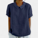 Chemisier en coton à col 