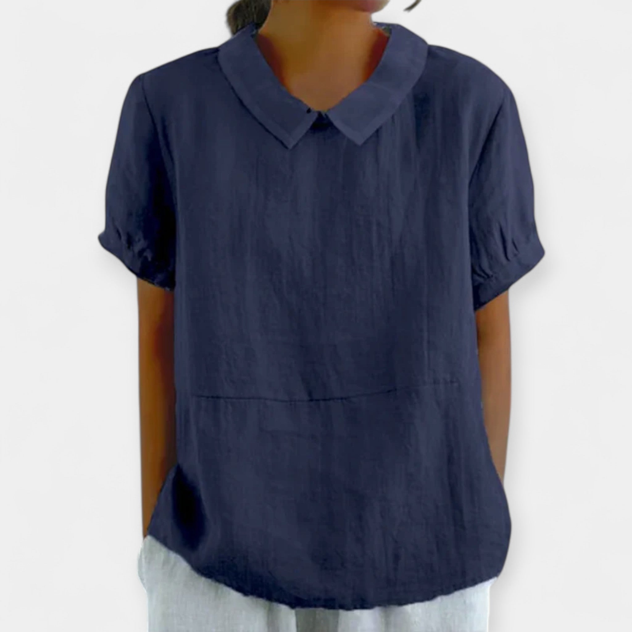 Chemisier en coton à col 