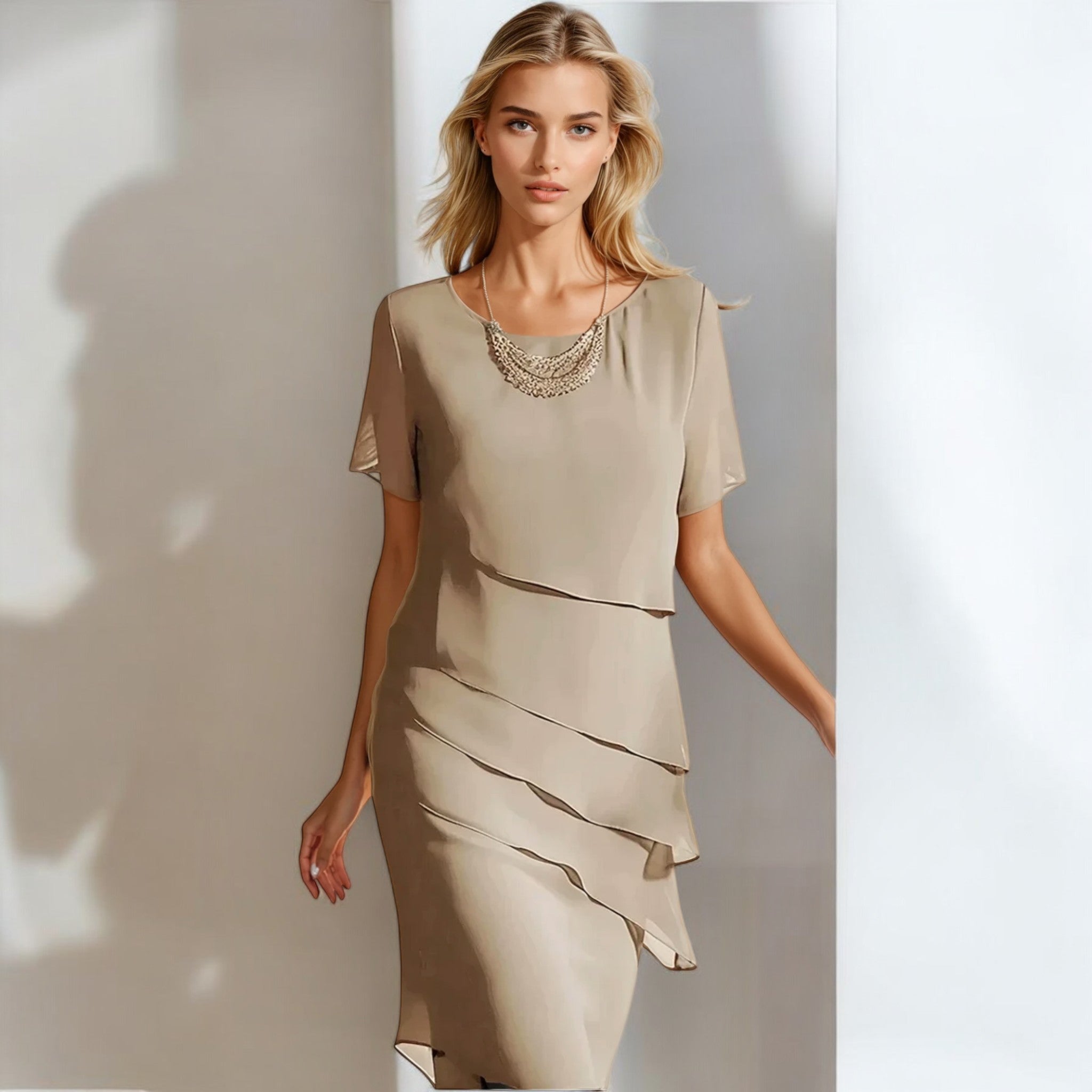 Robe élégante en mousseline