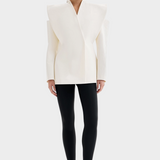 Aria – Veste sculpturale à épaules structurées