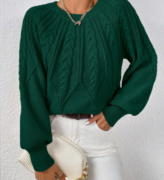 Pull Elsie - Classique en maille torsadée pour femme