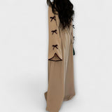 Maeve – Ensemble robe et cardigan à détails rayés