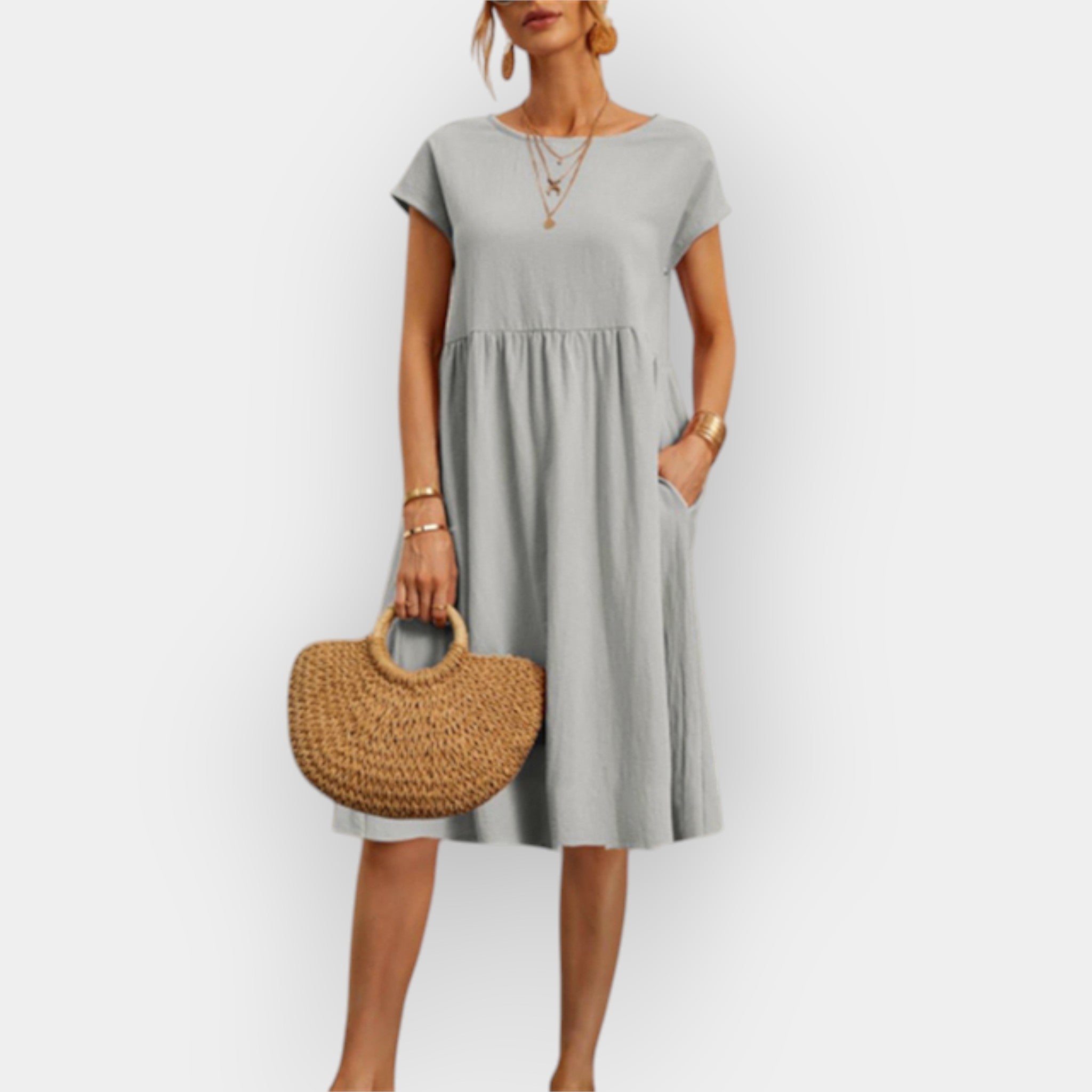 Robe midi aux lignes épurées