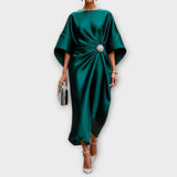 Selene – Robe midi élégante en satin