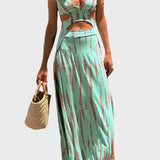 Robe confortable à découpes