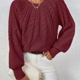 Pull Elsie - Classique en maille torsadée pour femme