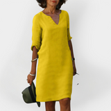 Robe de tous les jours à col en V