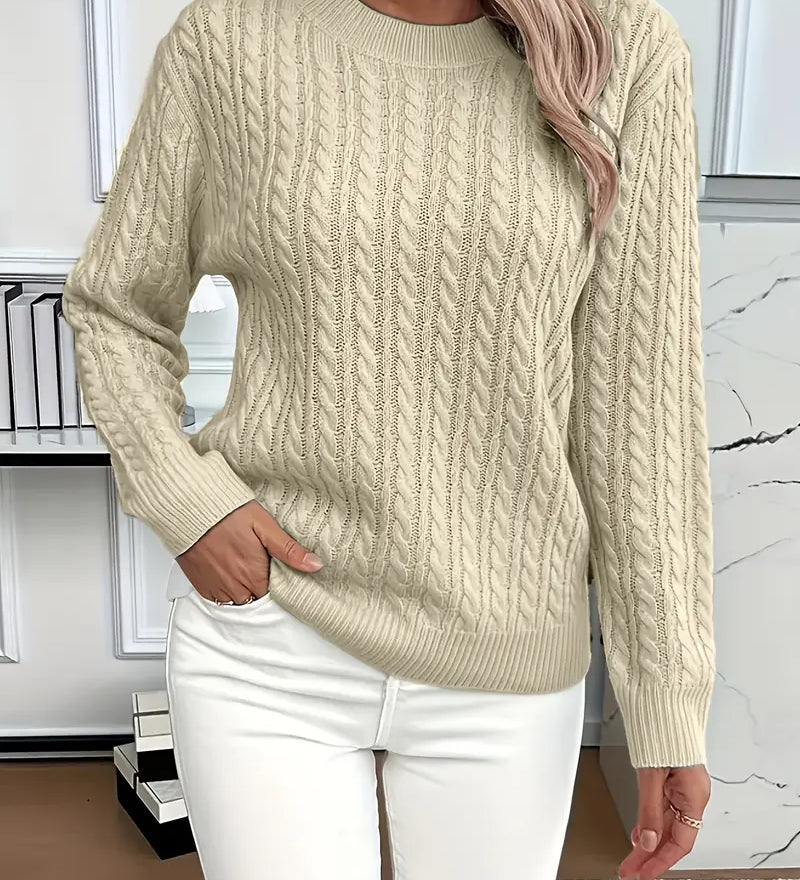 Bernila – Pull en Maille torsadée pour Femme