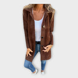 Helmi – Manteau en laine à fermeture élégante