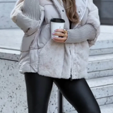 Ava – Doudoune élégante à doublure teddy