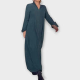 Robe maxi à col décontracté