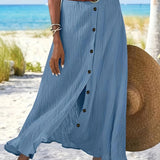 Jupe midi transparente fendue