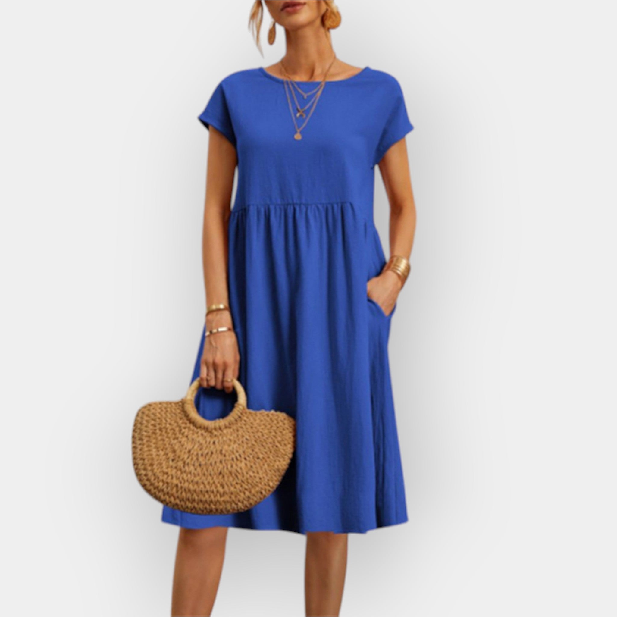 Robe midi aux lignes épurées