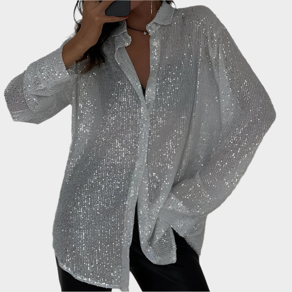 Blouse à paillettes pour soirée