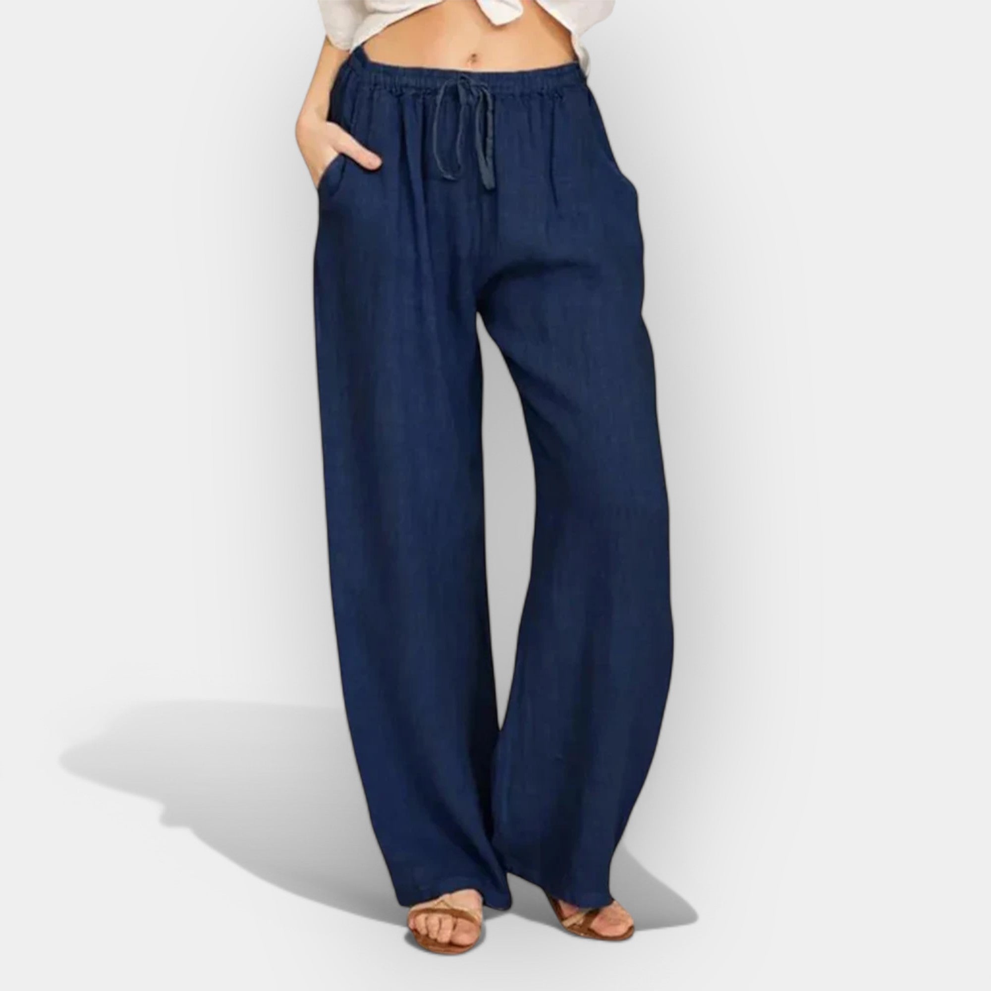 Pantalon d'été en lin léger